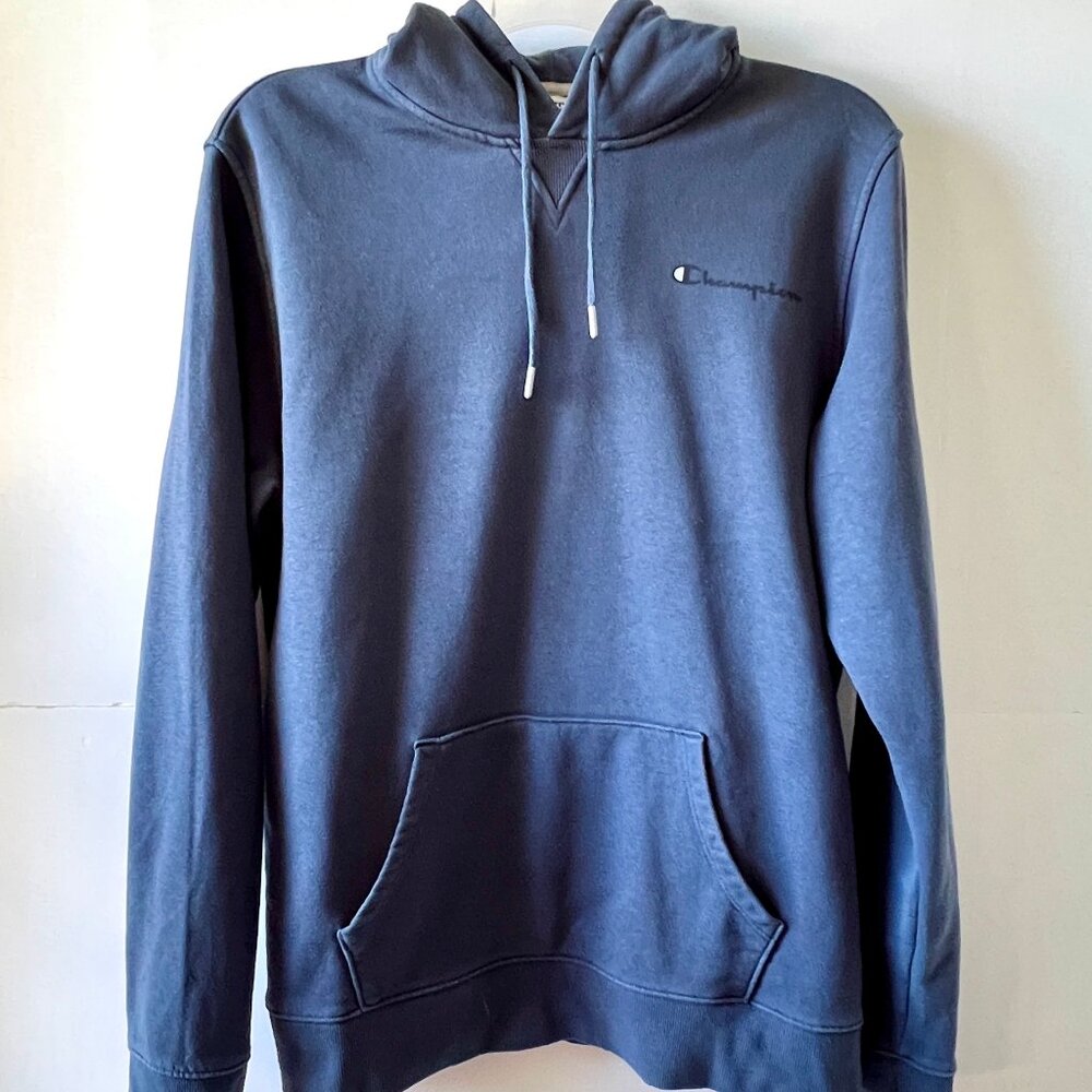 Champion Hoodie Authentic Athletic Wear Pullover Men's Size Large, Blue, EC!